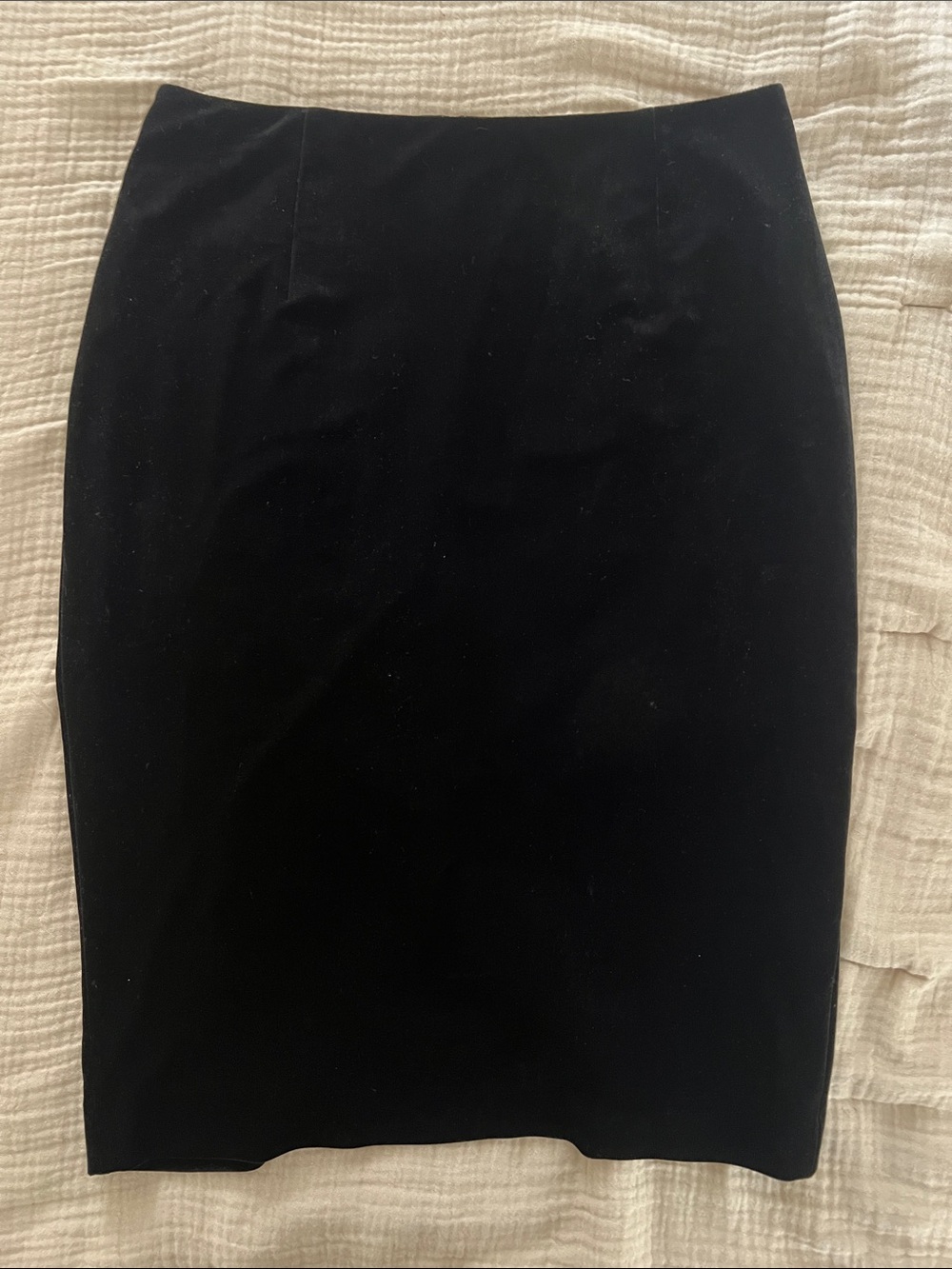 White House Black Market Black Velvet Pencil Skirt